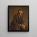 Ritratto del padre dell'artista - Henryk Grombecki — quadro incorniciato alla parete