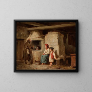 Henryk Pillati - In a peasant cottage.webp