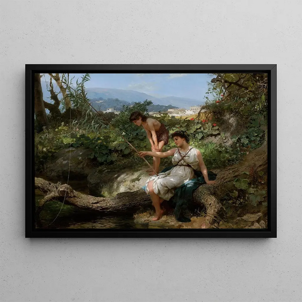 Idylle romana Pesca - Henryk Siemiradzki — quadro incorniciato alla parete