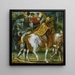Héraclius a cavallo con la croce - Adam Elsheimer — quadro incorniciato alla parete