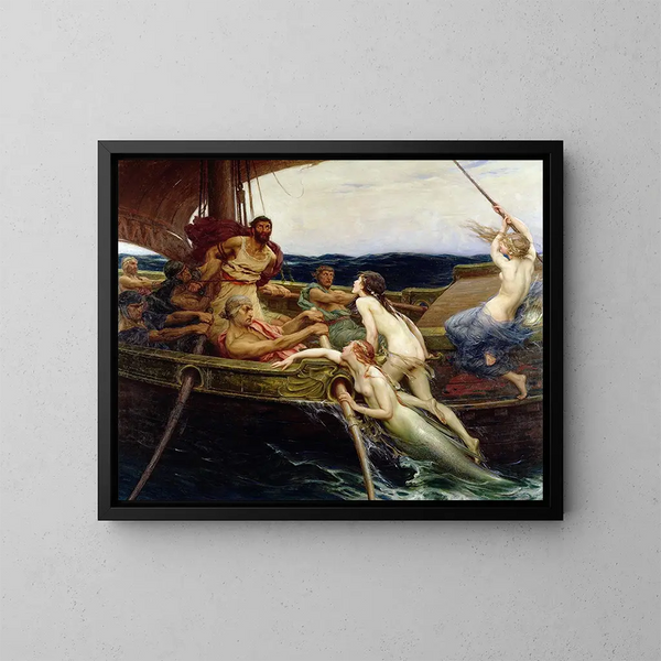 Ulysse et les Sirènes - Herbert James Draper — quadro incorniciato alla parete