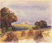 Un campo di mais al tramonto - Hercules Brabazon Brabazon — vista dell’opera