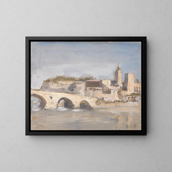 Hercules Brabazon Brabazon - Avignon Bridge over a River.webp