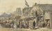 Fiera di paese a Leeuwarden con l'Oldenhove sullo sfondo - Herman Frederik Carel Ten Kate — vista dell’opera