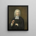 Justus Tjeenk 1730-82 uno dei fondatori della Zeeuws Genootschap Zeeland Society Ministro a Vlissingen - Herman Frederik van Hengel — quadro incorniciato alla parete