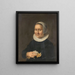 Ritratto di una donna - Herman Meynderts Doncker — quadro incorniciato alla parete