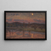 Paesaggio al chiaro di luna - Herman Norrman — quadro incorniciato alla parete