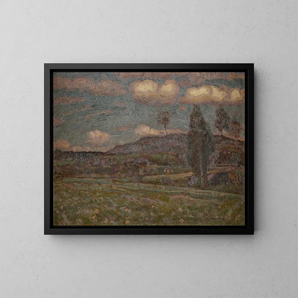 Nuvole d'estate - Herman Norrman — quadro incorniciato alla parete
