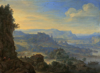 Paesaggio fluviale immaginario - Herman Saftleven — vista dell’opera