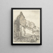 Rovine di un edificio a Utrecht - Herman Saftleven — quadro incorniciato alla parete