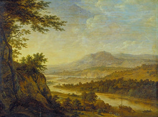 Paesaggio fluviale con salita delle scogliere - Herman Saftleven III — vista dell’opera