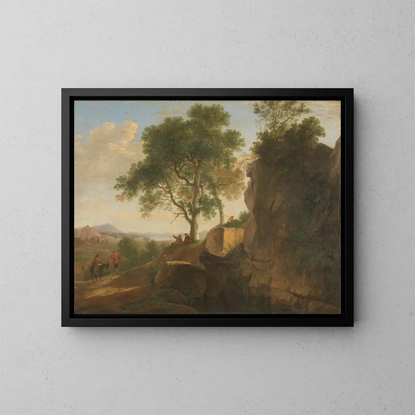 Paesaggio italiano - Herman van Swanevelt — quadro incorniciato alla parete