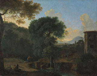 Herman van Swanevelt - Landscape with Travelers.webp