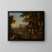 Il Giudizio di Paride - Herman van Swanevelt — quadro incorniciato alla parete