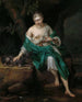 Una donna con un cane - Herman van der Mijn — vista dell’opera