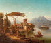 Paesaggio del nord Italia, probabilmente il lago di Como - Hermann August Krüger — vista dell’opera