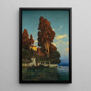 Hermann David Salomon Corrodi - An Italian lake.webp