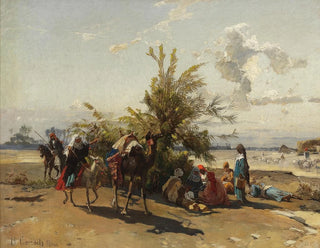 Hermann David Salomon Corrodi - An oasis encampment.webp
