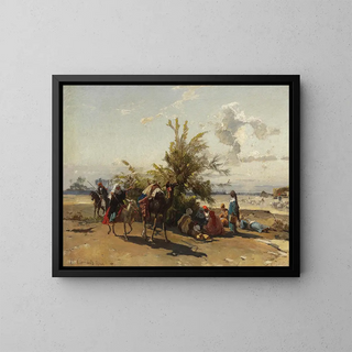 Hermann David Salomon Corrodi - An oasis encampment.webp