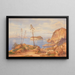 Vista dell'isola di Nisida nel golfo di Pozzuoli - Hermann David Salomon Corrodi — quadro incorniciato alla parete