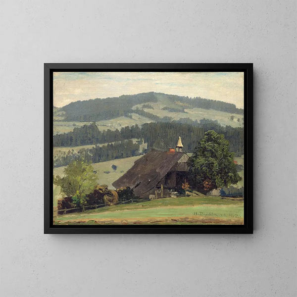 Ferme Ospelehof a Hinterzarten - Hermann Dischler — quadro incorniciato alla parete