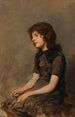 Une jeune fille assise - Hermann Giesel — vista dell’opera