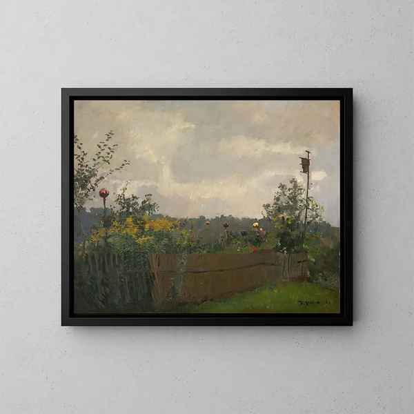 Giardino dei contadini al Chiemsee - Hermann Groeber — quadro incorniciato alla parete