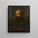 Busto di un monaco cappuccino - Hermann Götz — quadro incorniciato alla parete