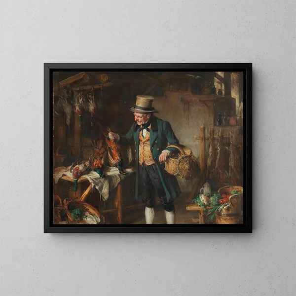 Una buona presa - Hermann Kern — quadro incorniciato alla parete