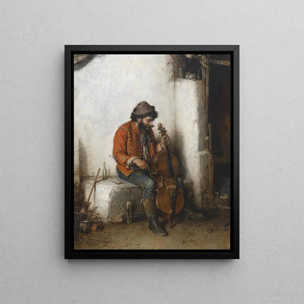 Musicista gitano - Hermann Kern — quadro incorniciato alla parete