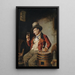 Buveur de vin dans la cave à tonneaux - Hermann Kern — quadro incorniciato alla parete