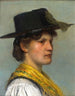 Paysanne in costume tradizionale - Hermann Lindenschmit — vista dell’opera