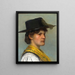 Paysanne in costume tradizionale - Hermann Lindenschmit — quadro incorniciato alla parete