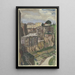 Pitigliano - Hermann Lismann — quadro incorniciato alla parete