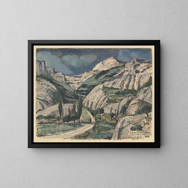 Saint-Guilhem-le-Désert, Hérault, cirque du Bout du Monde - Hermann Lismann — quadro incorniciato alla parete