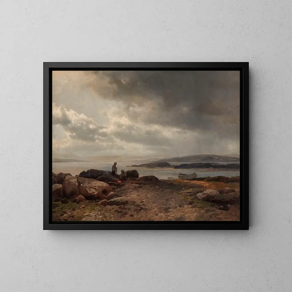 Côte du Maine - Hermann Ottomar Herzog — quadro incorniciato alla parete