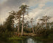Cervo nel pantano di Gulph - Hermann Ottomar Herzog — vista dell’opera