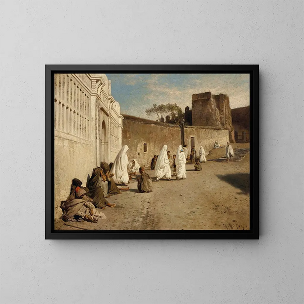 Entrée dans l'Alhambra, Spagna - Hermann Ottomar Herzog — quadro incorniciato alla parete