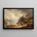 Village de pêcheurs - Hermann Ottomar Herzog — quadro incorniciato alla parete