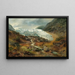 Paesaggio di ghiacciaio - Hermann Ottomar Herzog — quadro incorniciato alla parete