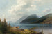 Lago di montagna, fiordo di Sagne, Norvegia - Hermann Ottomar Herzog — vista dell’opera