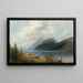 Lago di montagna, fiordo di Sagne, Norvegia - Hermann Ottomar Herzog — quadro incorniciato alla parete