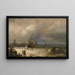 Il ritorno della pesca - Hermann Ottomar Herzog — quadro incorniciato alla parete