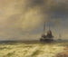 Due navi sulla riva del mare - Hermann Ottomar Herzog — vista dell’opera