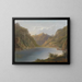 Lago dei Quattro Cantoni - Hermann Ottomar Herzog — quadro incorniciato alla parete