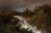 Cascata a Telemarken, Norvegia - Hermann Ottomar Herzog — vista dell’opera