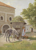 Fille avec cheval à la fontaine - Hermann Reisz — vista dell’opera