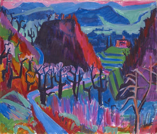 Hermann Scherer - Landscape with Chestnut Trees.webp