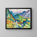 Paesaggio ticinese vicino a Chiasso - Hermann Scherer — quadro incorniciato alla parete