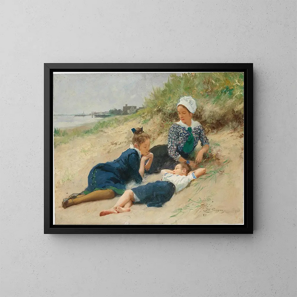 Un jour d'été dans les dunes - Hermann Seeger — quadro incorniciato alla parete
